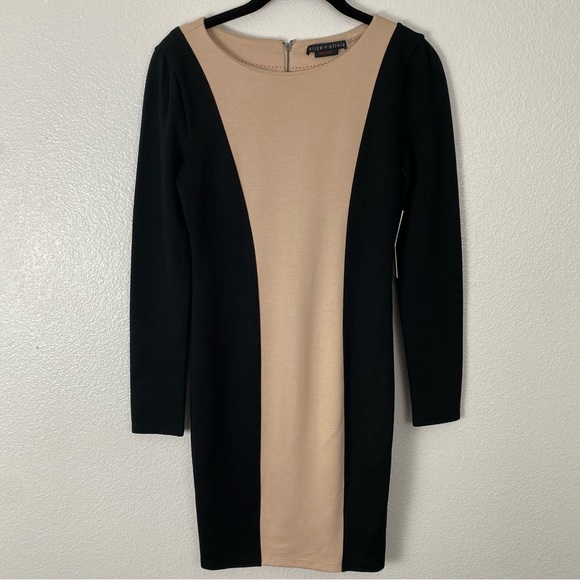 Alice + Olivia Dresses & Skirts - Alice And Olivia Employed Amena Colorblock Tan Dress